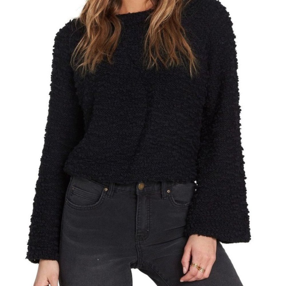 Billabong Black Cropped Sweater